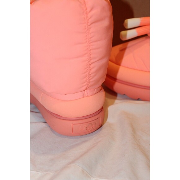 NIB Women's UGG Classic Maxi Puffer Tie Short Boots Coral US 8 EU 39 - Picture 6 of 8
